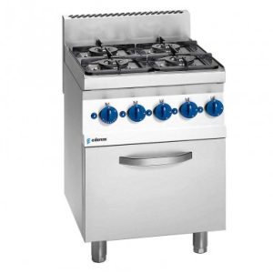 Cocina a Gas de 4 Quemadores con Horno a Gas SCGHG-60 E EDENOX